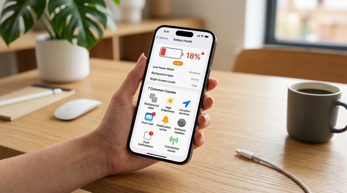Why Is My iPhone Battery Draining So Fast? 7 Common Causes and Fixes